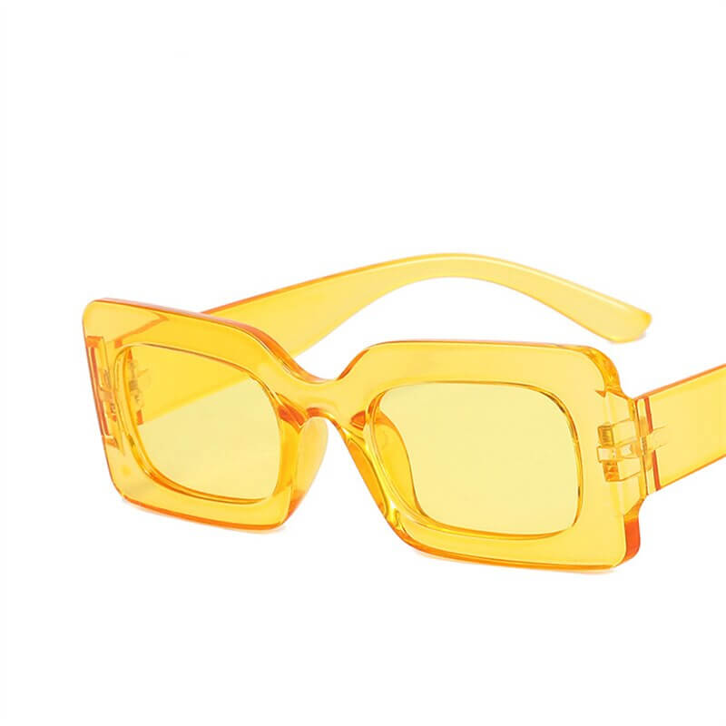 "Lunettes de soleil carrées vintage, un design classique et tendance pour un look audacieux et élégant. Protection UV et confort au quotidien."